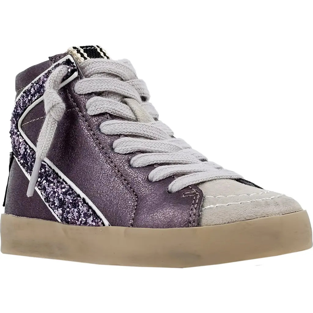 SHUSHOP Kids' Roony High Top Sneaker in Gunmetal at Nordstrom Rack, Size 8 | Nordstrom Rack