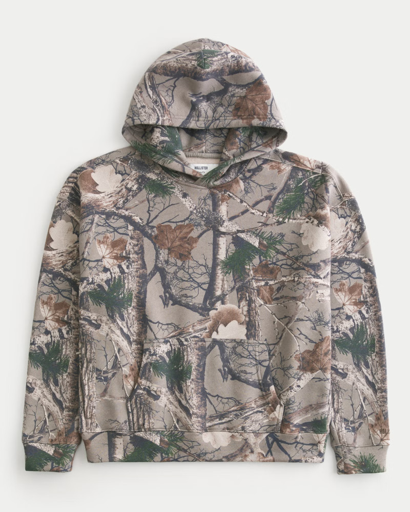 Men's Boxy Camo Hoodie from Hollister | Hollister (US)