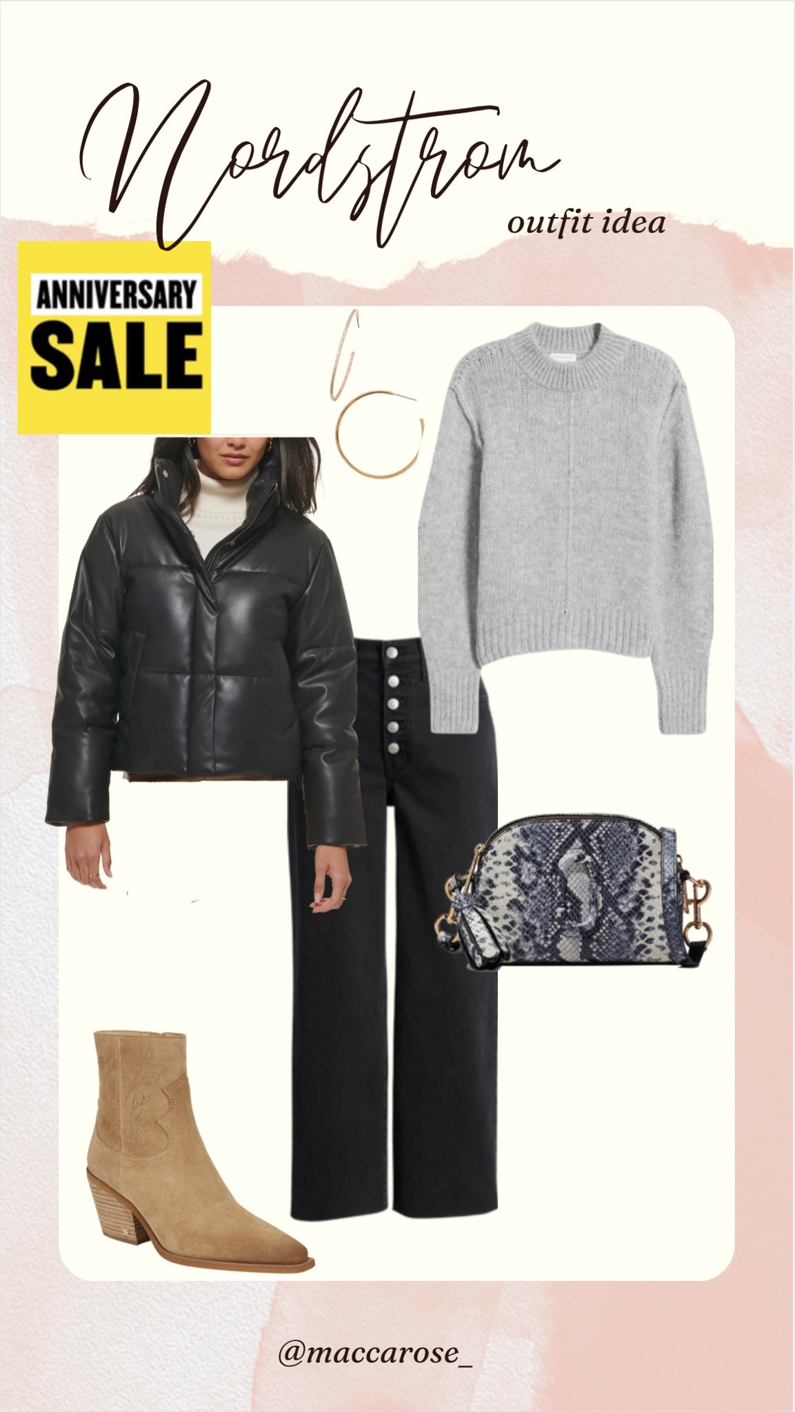 N. Sale | denim outfit | jeans | black jeans | button fly | grey sweater | booties | puffer coat | Levi’s | Nordstrom anniversary sale | cozy style | chic style | neutral outfit d timeless fashion | what to wear this fall and winter 

#LTKSeasonal #LTKxNSale #LTKstyletip