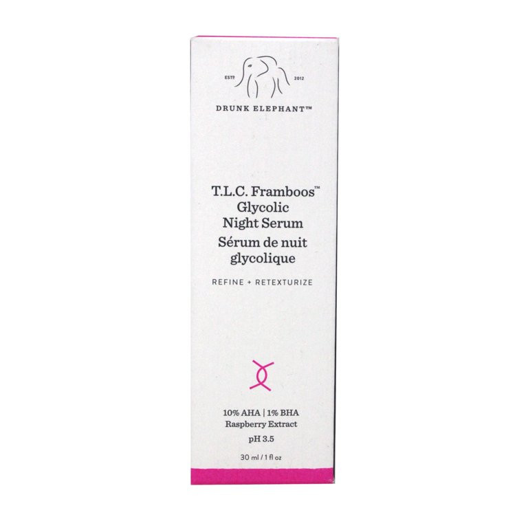 Genuine DrunkElephant T.L.C. Framboos Glycolic Night Serum - Skin Care Brightening Night Serum. | Walmart (US)