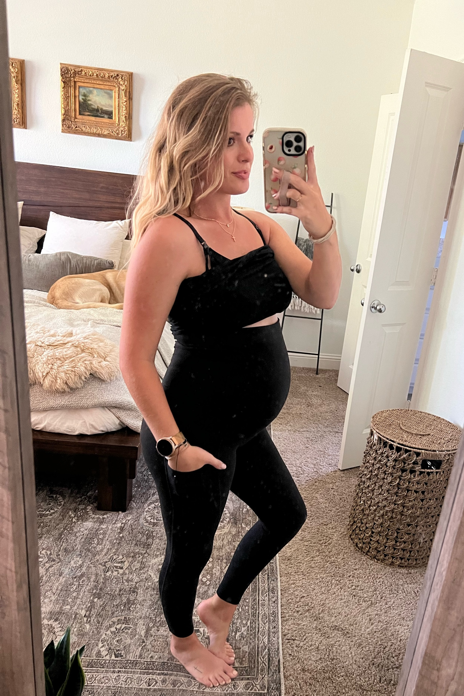 Stay put maternity leggings so soft and comfy! With pockets 

#LTKfit #LTKbump