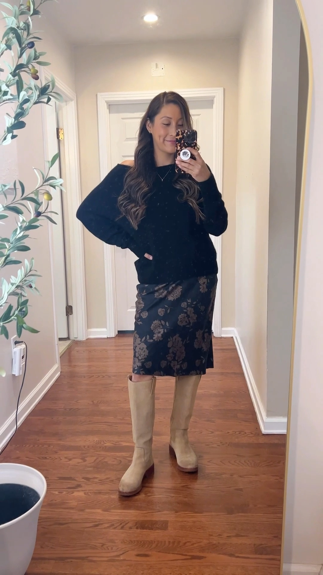 Christmas recital fit check 🧡🎄#quince #silk #cashmere #fitcheck #winteroutfit #silkdress 

#LTKootd #LTKmomlife #LTKHoliday