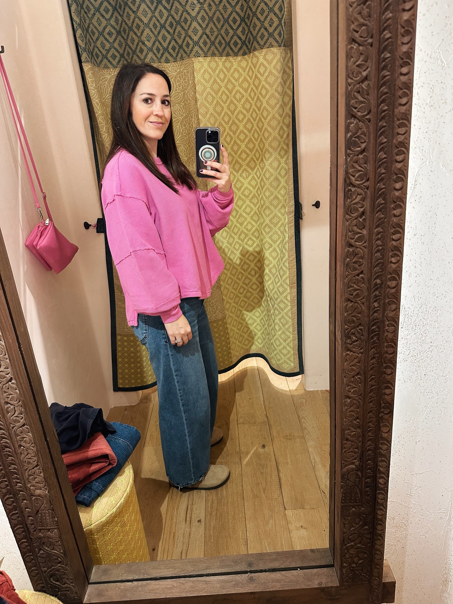 Obsessed with this comfy and cute outfit and these jeans are on major sale! 

#LTKCyberWeek #LTKFindsUnder100 #LTKSaleAlert