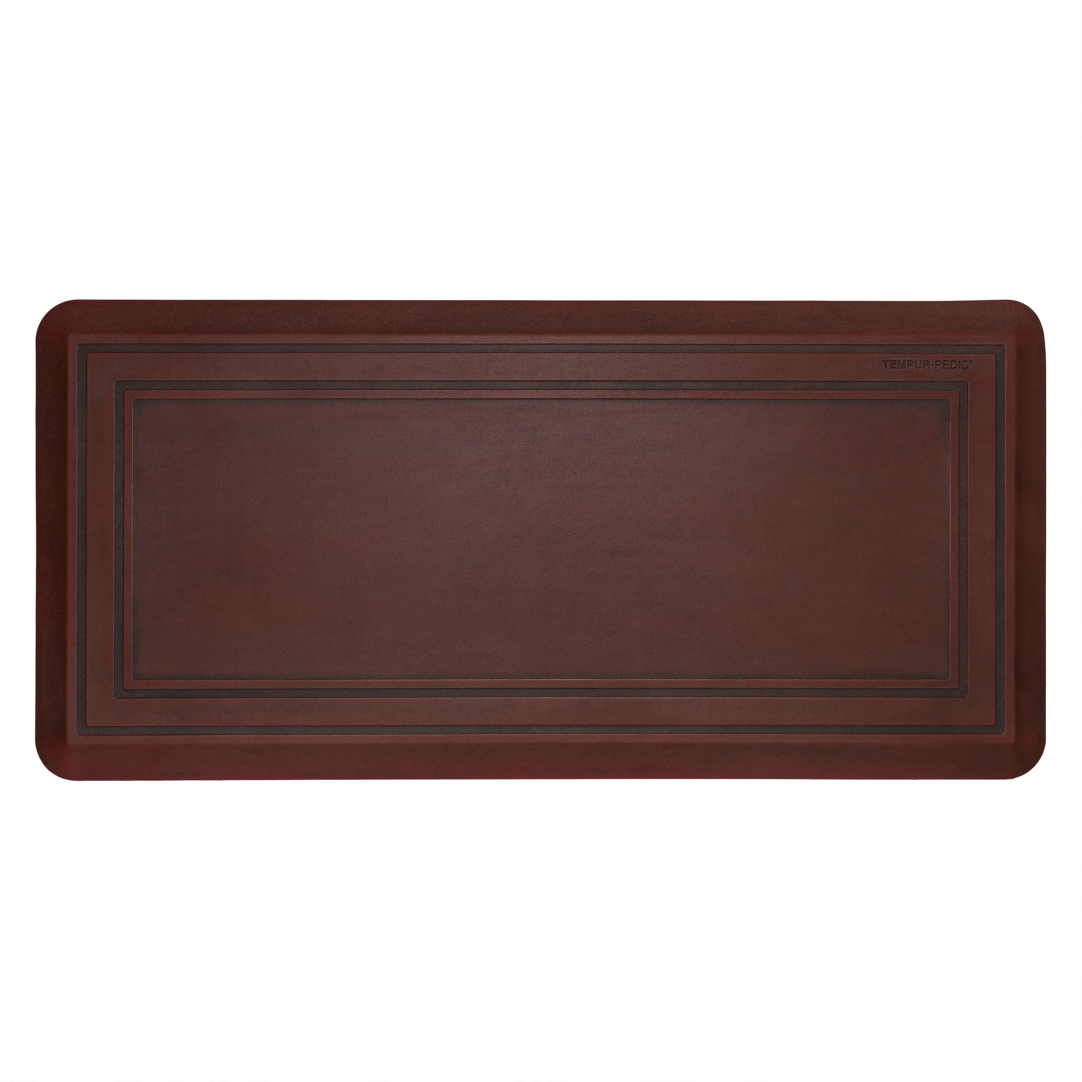 Tempur-Pedic Ultra Comfort Frame Merlot 1' 8" X 3' 6" Kitchen Mat | Covered By Rugs