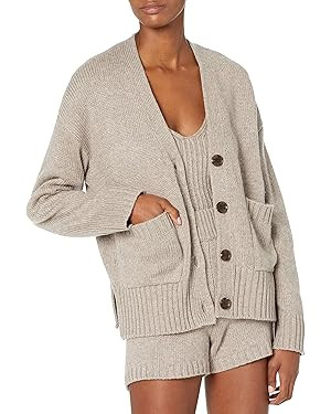 The Drop Women's Brigitte Chunky Button-Front Pocket Ribbed Cardigan | Amazon (US)