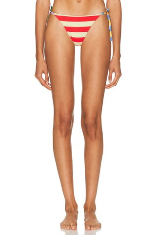 Solid & Striped The Iris Bikini Bottom in Red,Lemon | FWRD 