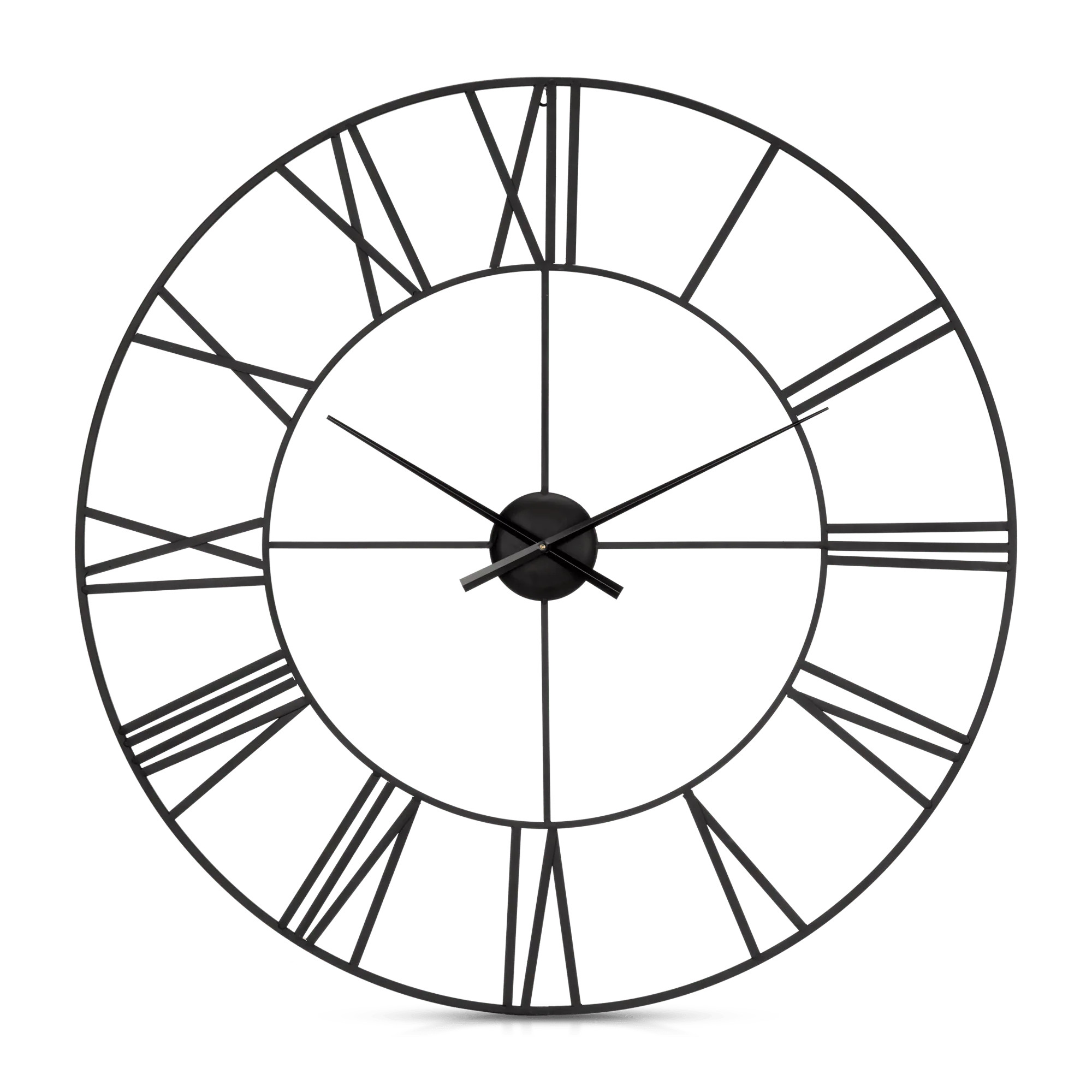 Black Metal Wall Clock | Bouclair