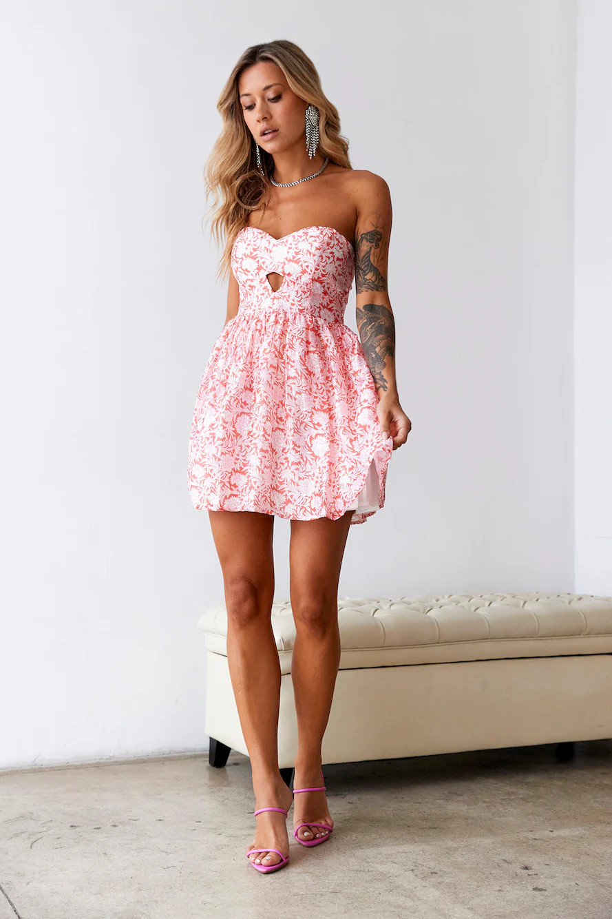 HELLO MOLLY Lost In Your Heart Mini Dress Red | Hello Molly (AU)