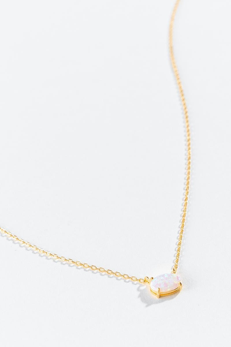 Canila Opal Necklace in Gold | Francesca’s Collections