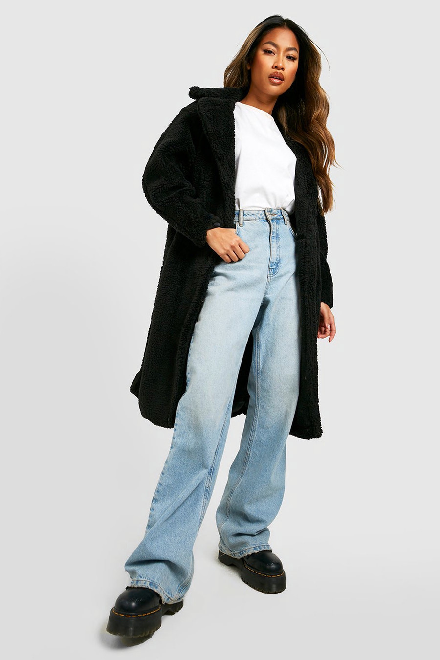 Oversized Teddy Faux Fur Coat | Boohoo.com (US & CA)