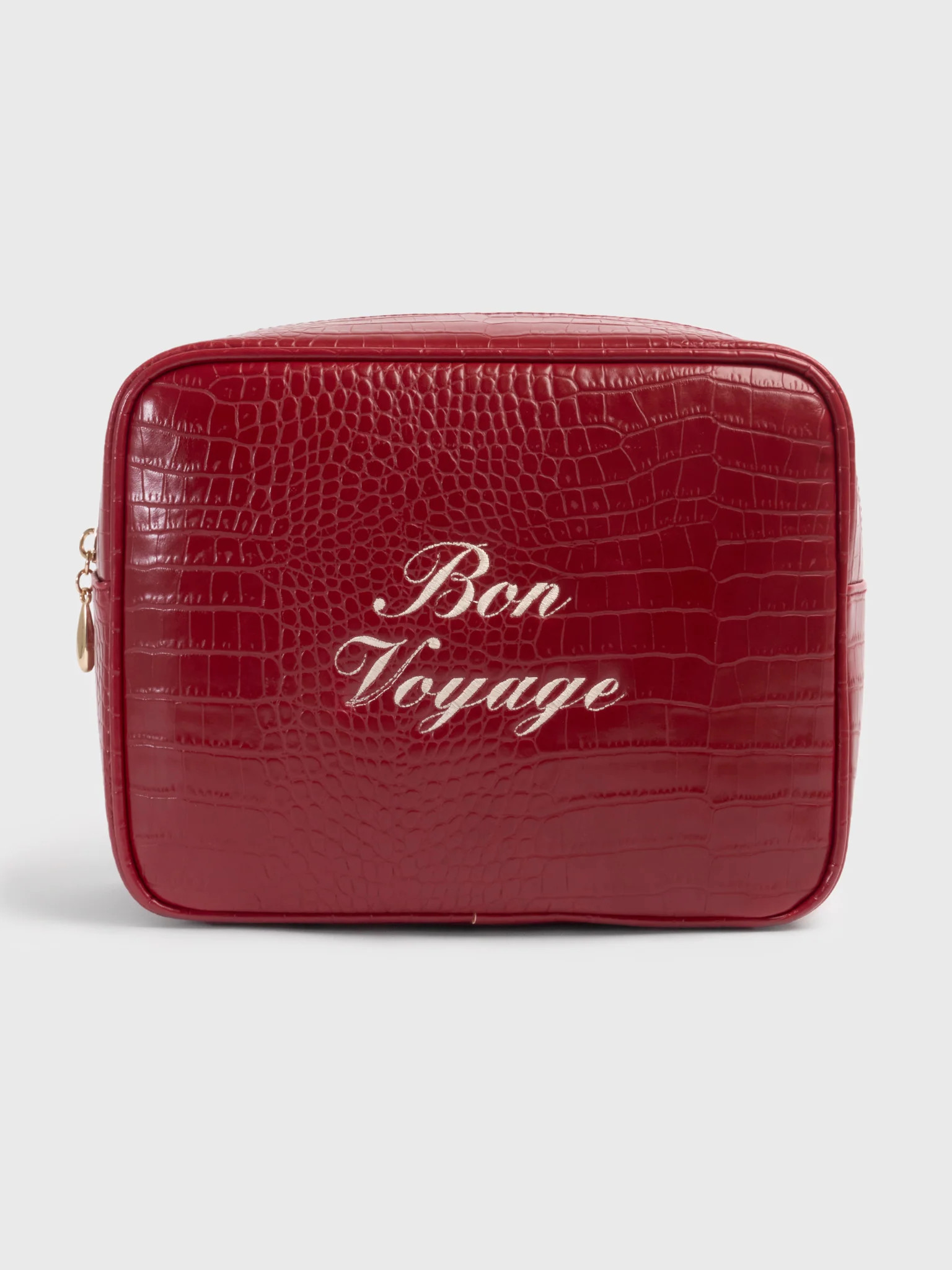 ABBODE
                      
                     Bon Voyage Small Croc Pouch | Saint Bernard