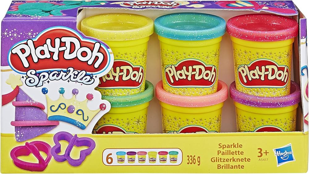 Play-Doh Sparkle Collection with 6 Non-Toxic Colours | Amazon (US)