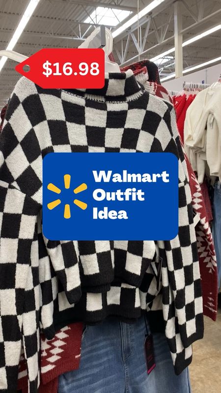Loving this trendy checkerboard sweater from Walmart😍 Went ahead and styled a whole look for you!

#walmartstyle #walmartfashion #affordablefashion

#LTKfit #LTKSeasonal #LTKstyletip