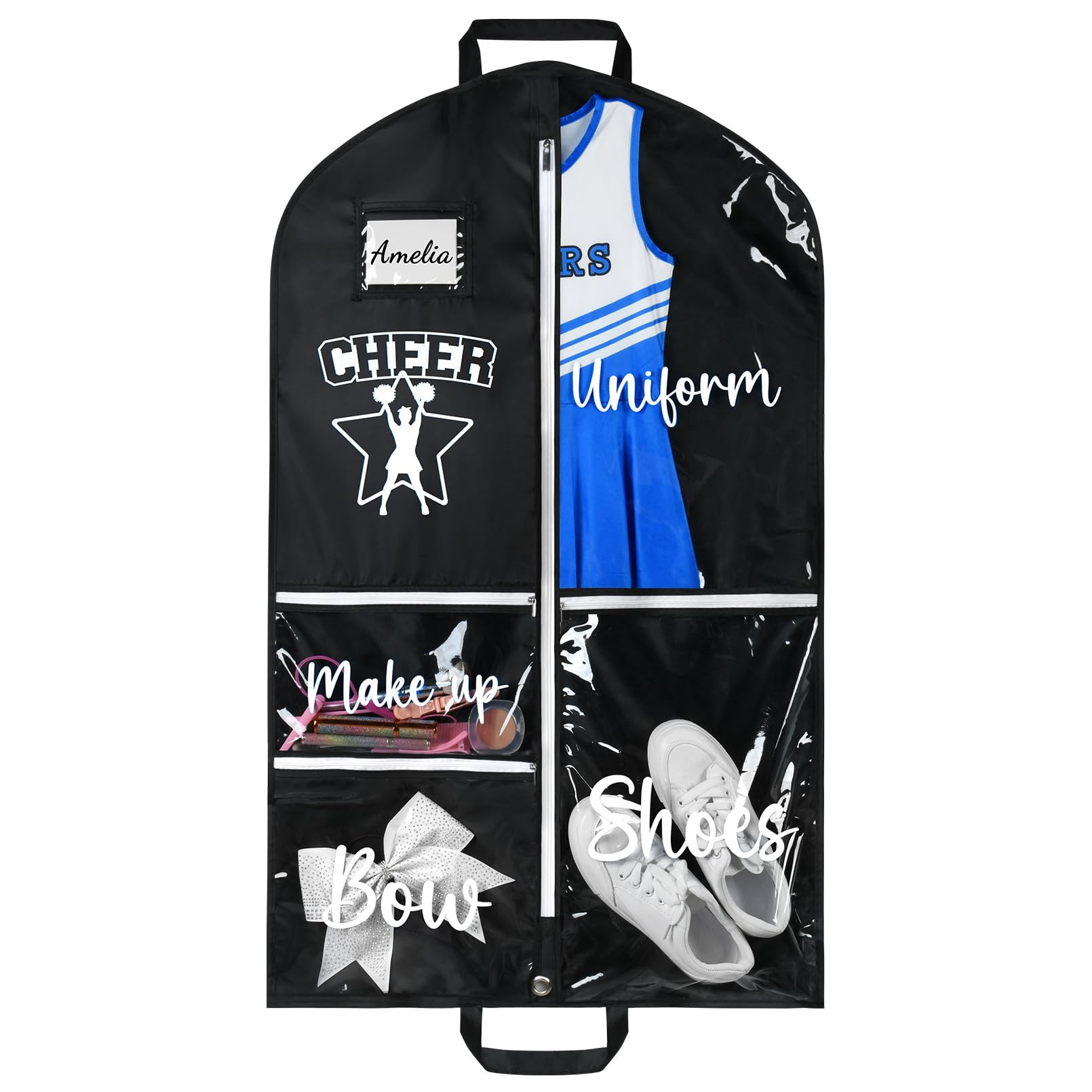 DEEKA Dance Garment Bag for Hanging Clothes with Zipper Pockets Dance Accessories Essentials Unif... | Amazon (US)