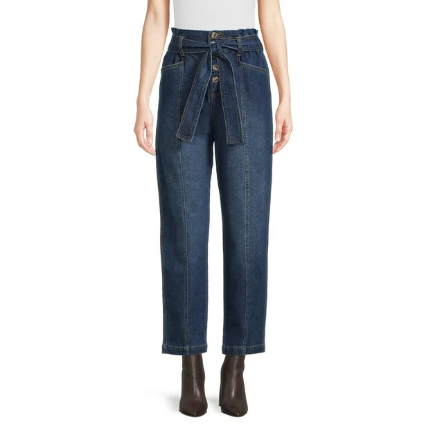 Time and Tru Women's Paperbag Jeans | Walmart (US)