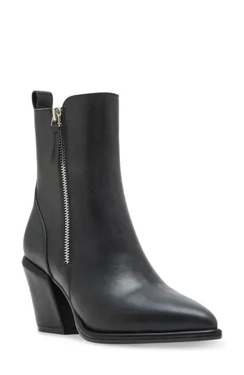Blondo Ellyn Pointed Toe Boot in Black Leather at Nordstrom Rack, Size 10 | Nordstrom Rack