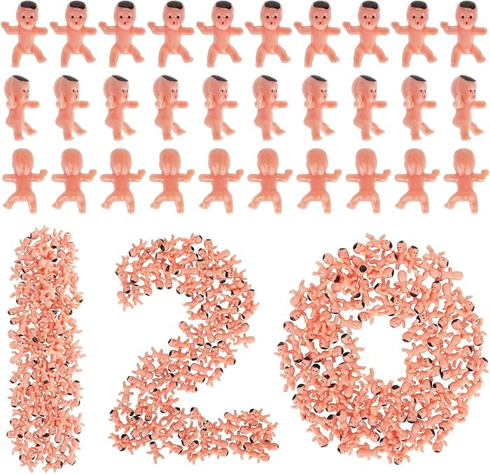 Blowata 120 PCS Plastic Babies for Games, 1 Inch Bulk Mini Babies Tiny Babies for King Cake Babie... | Amazon (US)