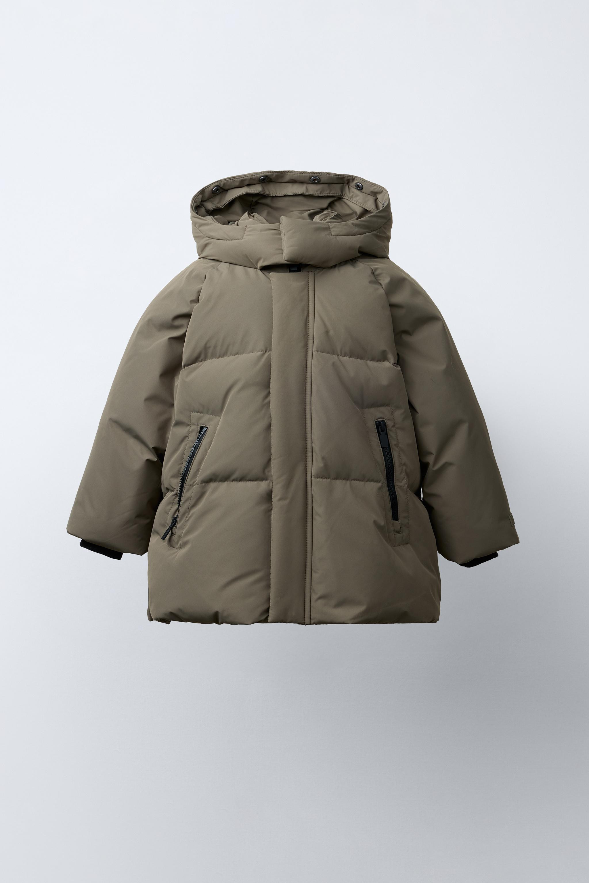LONG DOWN COAT 50% FEATHER AND 50% DOWN WATER REPELLENT AND WIND RESISTANT | Zara US