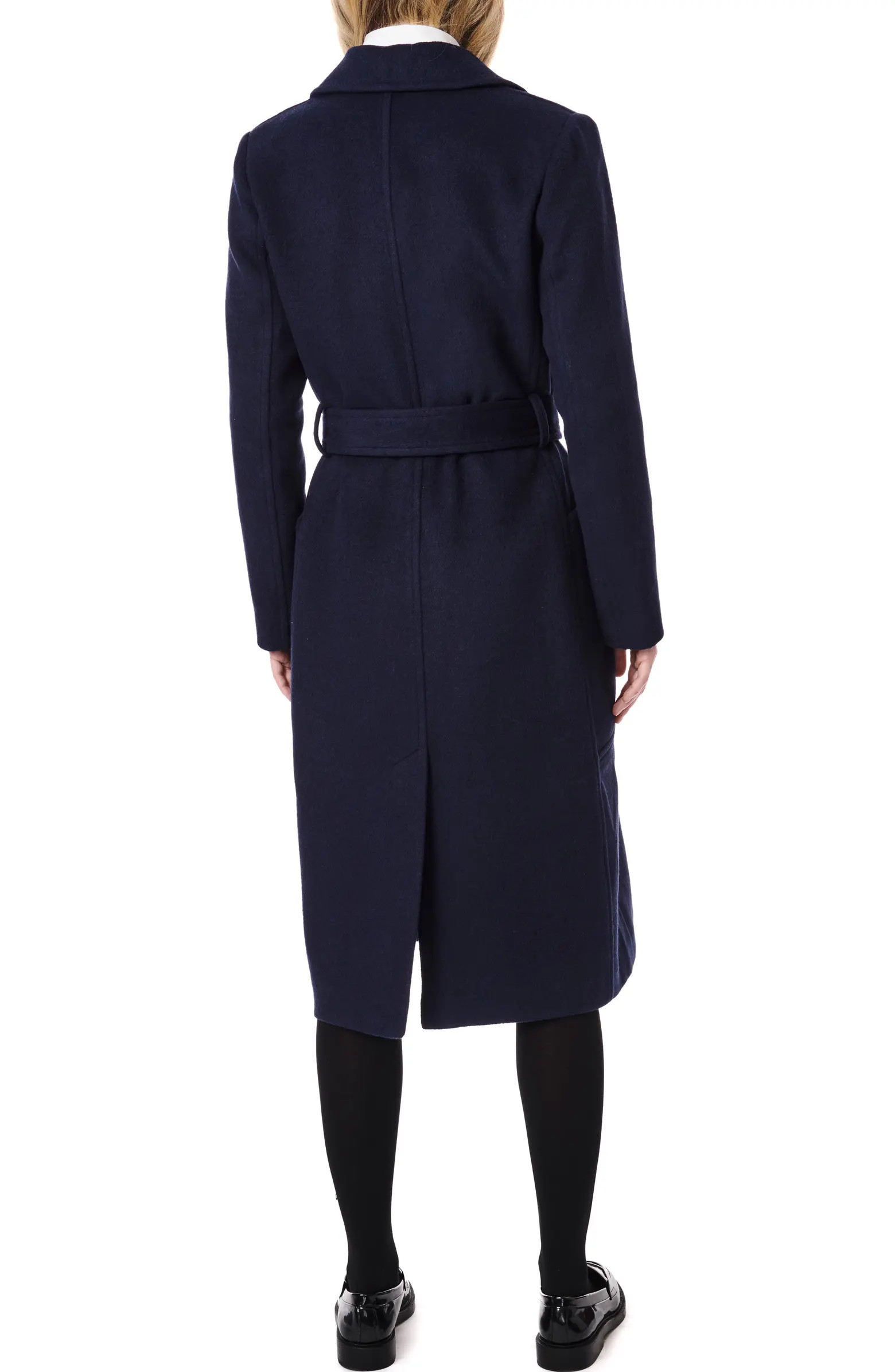 Belted Wool Blend Longline Coat | Nordstrom