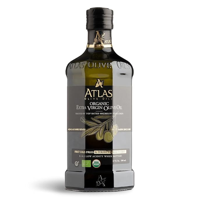 Atlas Organic Cold Pressed Moroccan Extra Virgin Olive Oil, Polyphenol Rich | EVOO From Morocco, ... | Amazon (US)