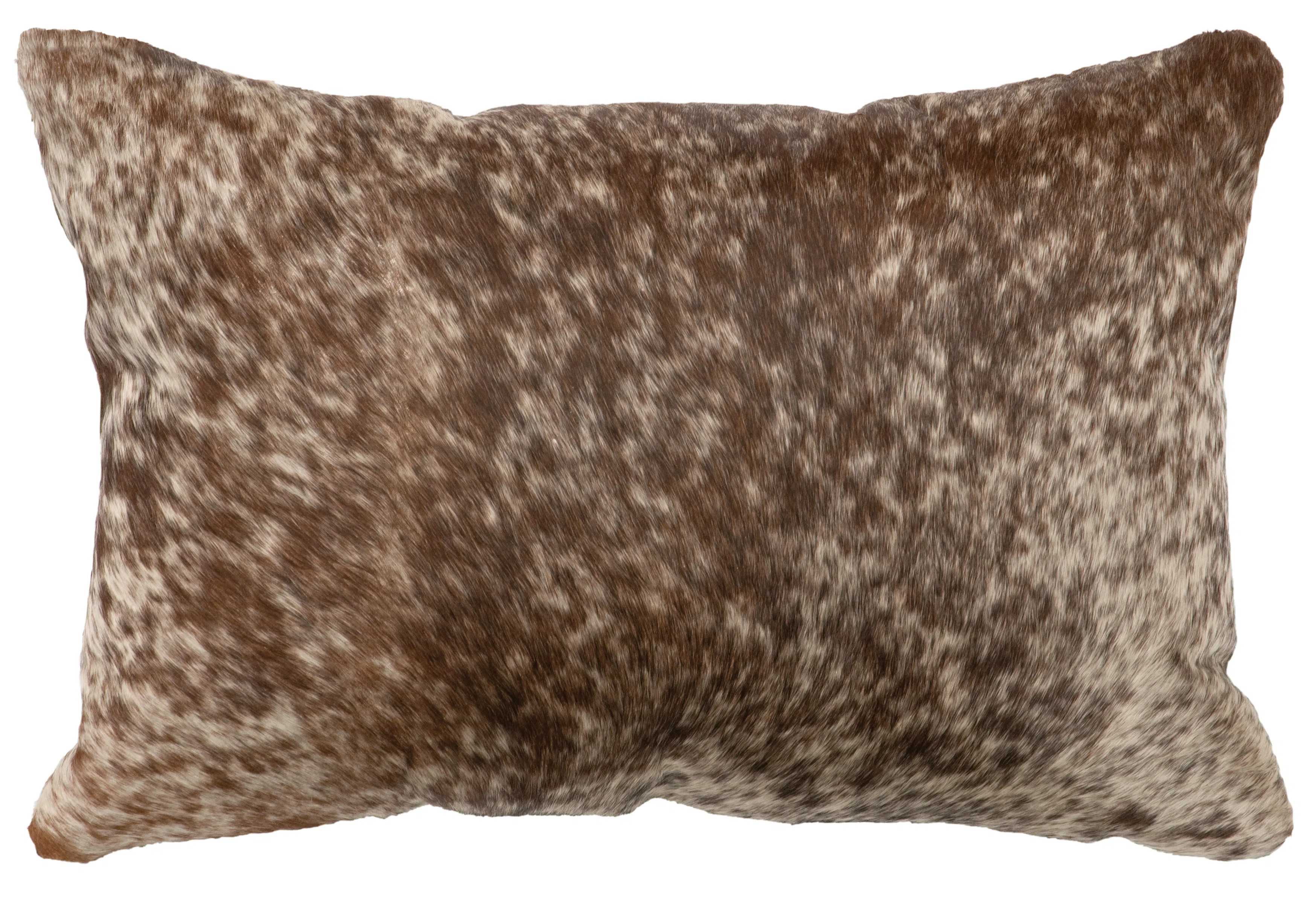 Wooded River Dark Brown Speckled Hair On Hide Pillow | Wayfair | Wayfair North America
