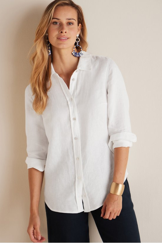 Women Vano Linen Shirt | Soft Surroundings