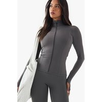 Womens Dsgn Studio Ultra Sculpt Zip Through Jacket - Grey - Xs | boohoo (US & Canada)