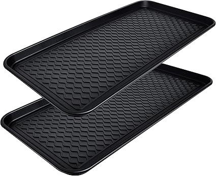 CHAIRLIN 2 Packs Waterproof Large Shoe Tray, All Purpose in Door and Out Door Boot Mat for Entryw... | Amazon (US)
