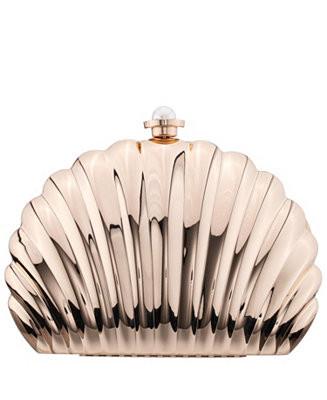 Seashell Metal Minaudiere Clutch | Macy's