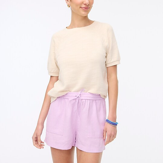 Linen-blend drawstring short | J.Crew Factory