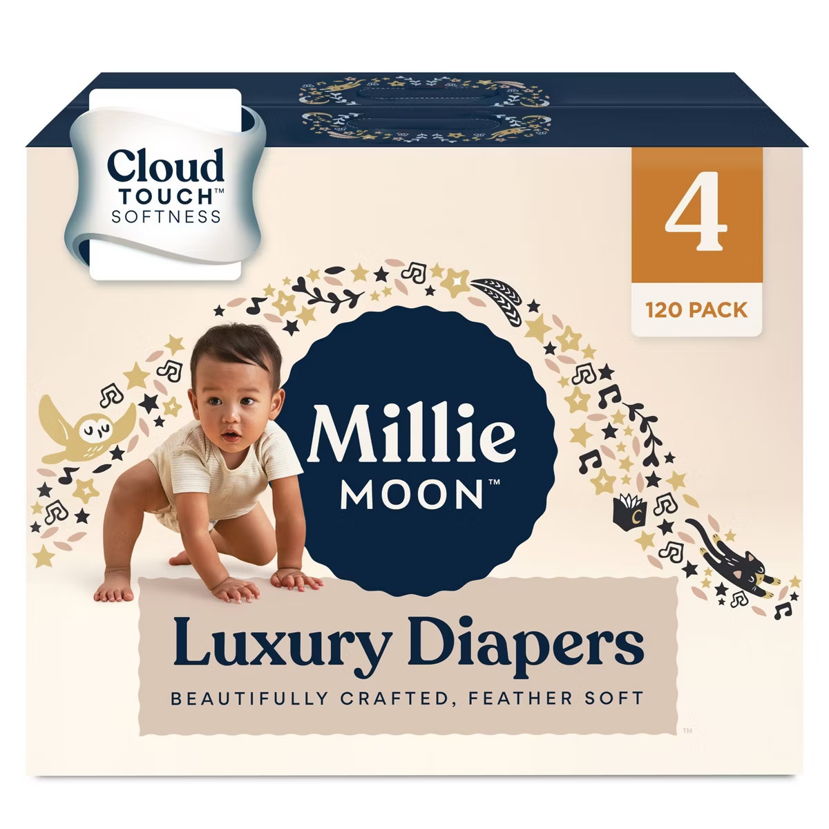 Millie Moon Luxury Diapers - (Select Size and Count) | Target