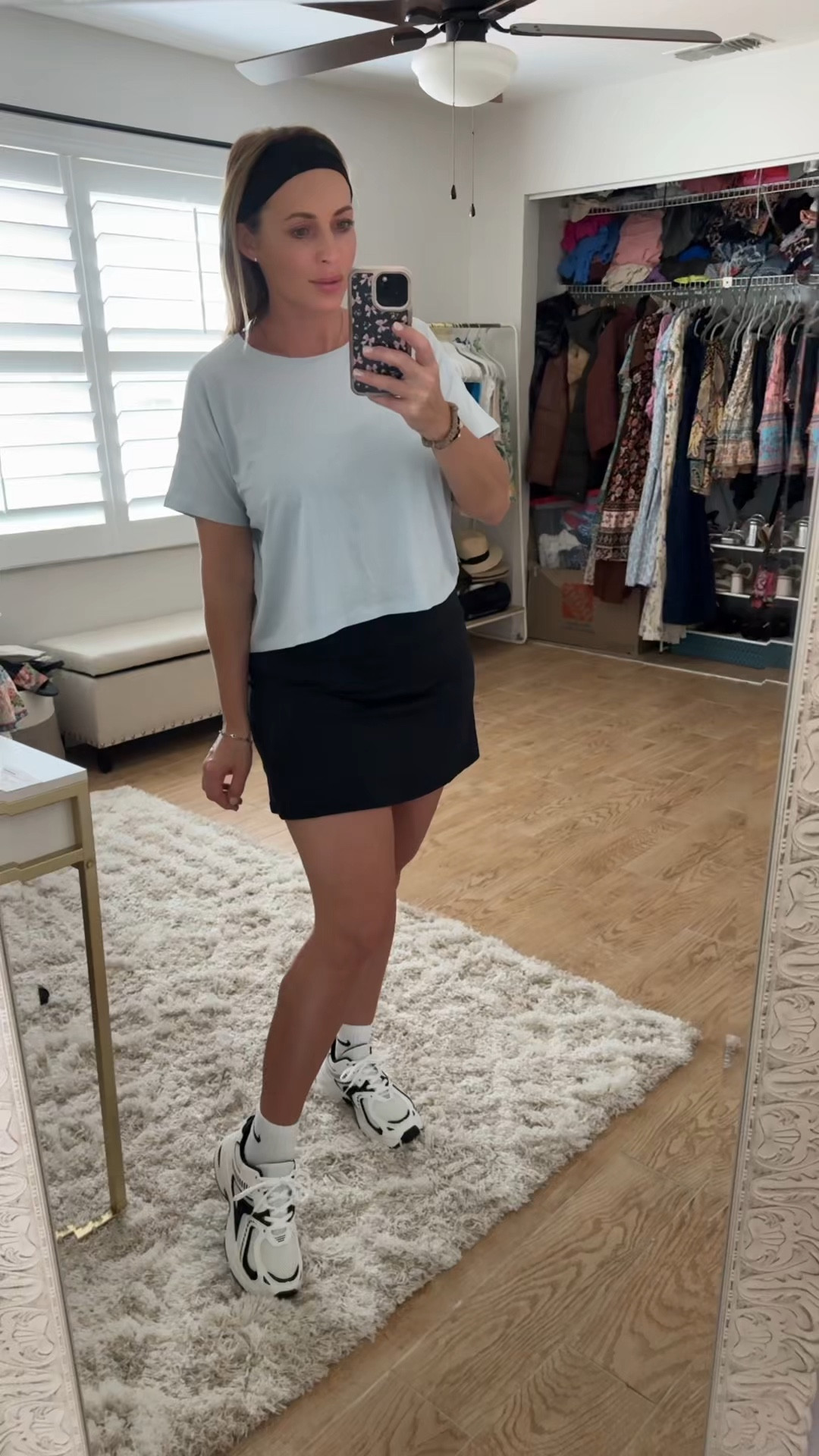 Skort outfit. Tennis skirt. 14 weeks pregnant 



#LTKMidsize #LTKootd #LTKBump