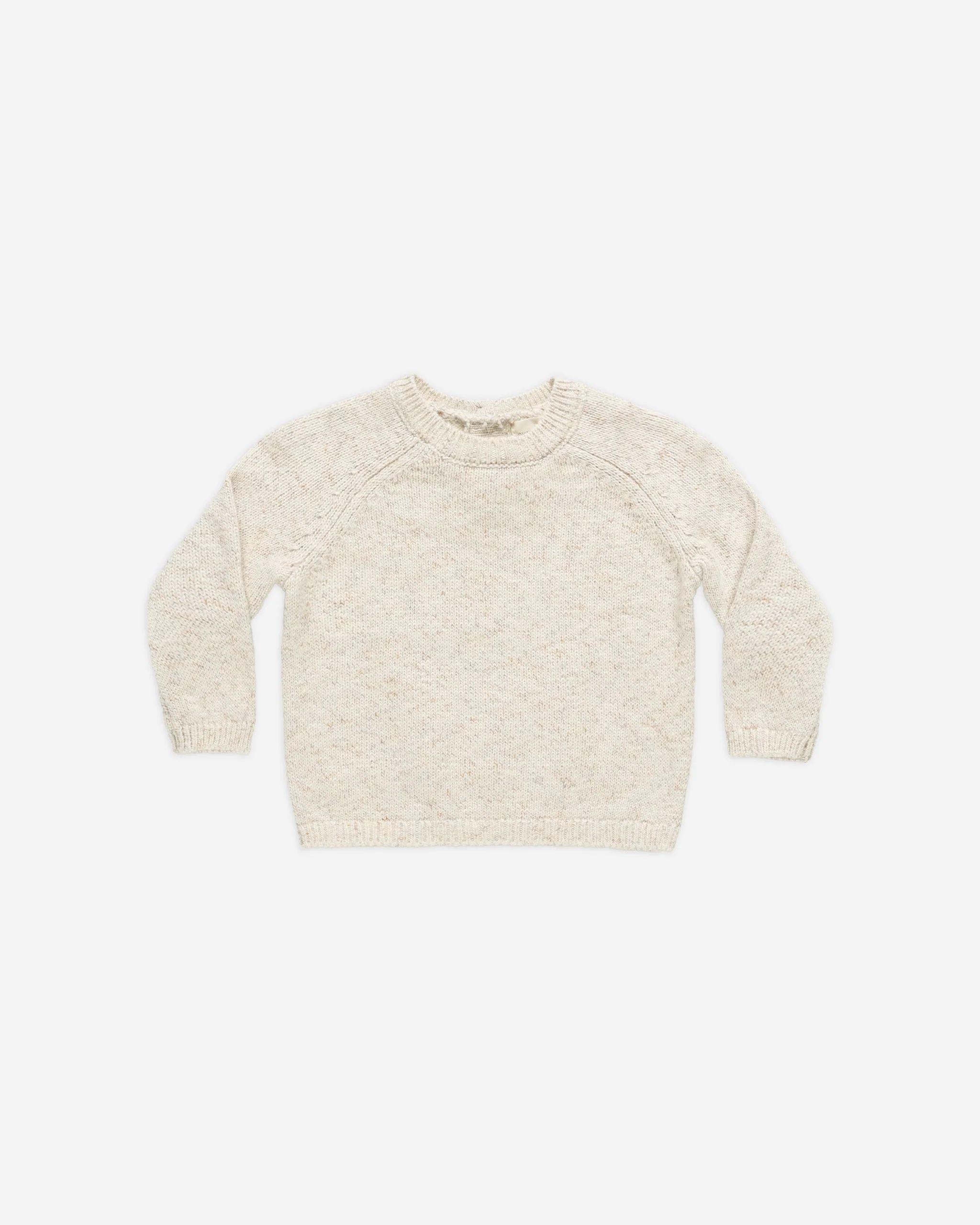 Knit Sweater || Speckled Natural | Rylee + Cru