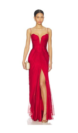 Maria Lucia Hohan Cecilia Dress in Red. - size 34/2 | Revolve Clothing (Global)