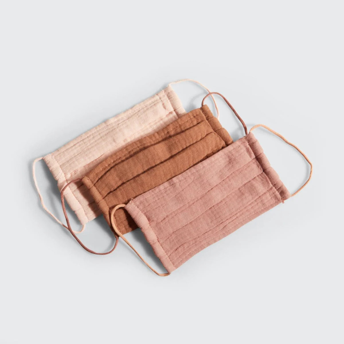 Cotton Face Mask 3pc Set - Dusty Rose | Kitsch | Kitsch