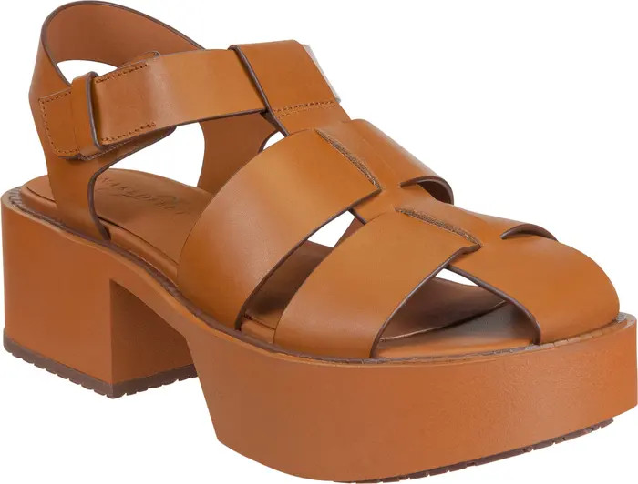 Block Heel Cage Fisherman Platform Sandal (Women) | Nordstrom