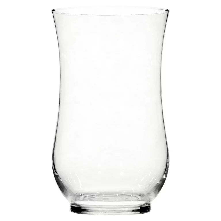 Mainstays Clear Curved Glass Hurricane Candle Holder | Walmart (US)
