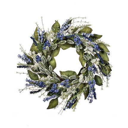 Click for more info about Lavender, Thistle, and Astilbe Wreath