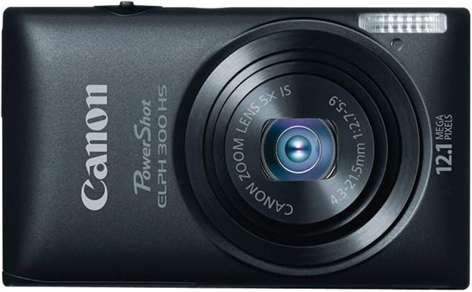 Canon PowerShot ELPH 300 HS 12.1 MP Digital Camera (Black) | Amazon (US)