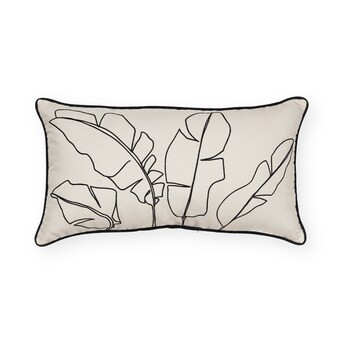 Origin 21 Floral Leaf Outline Rectangular Lumbar Pillow | Lowe's