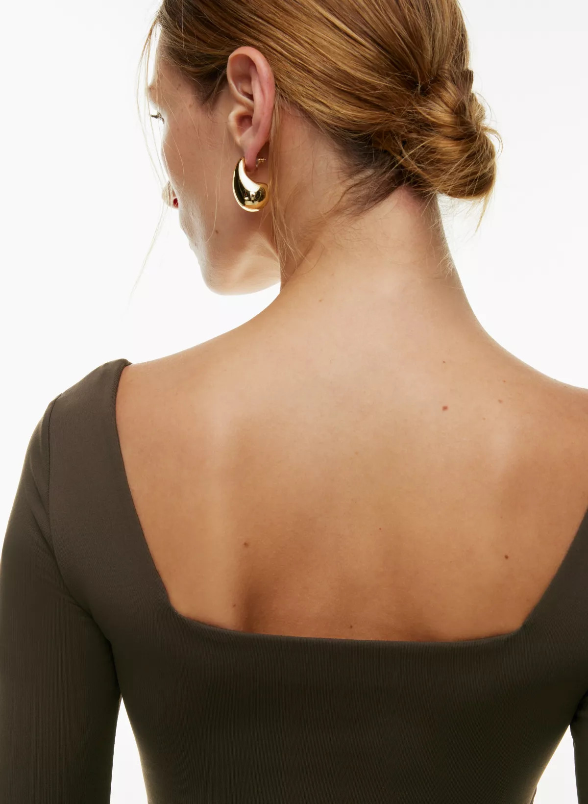 CONTOUR SQUARENECK LONGSLEEVE BODYSUIT | Aritzia