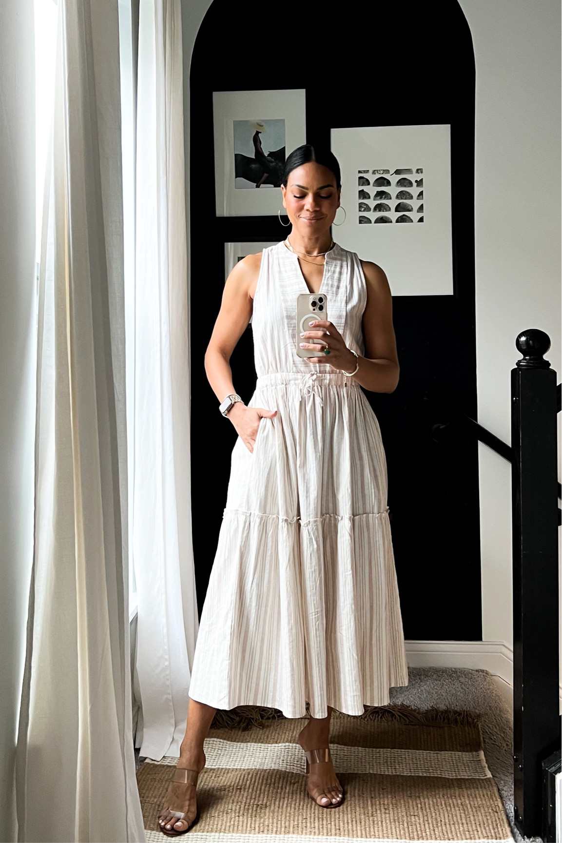 Spring dress! TTS and cotton. Pockets and need a slip 