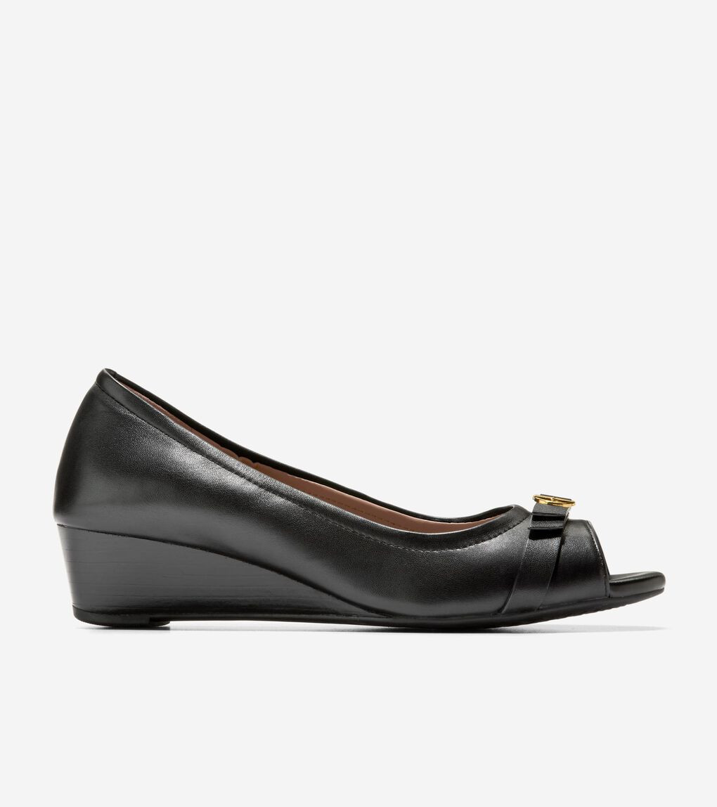 Women's Malta Peep Toe Wedges | Cole Haan (US)