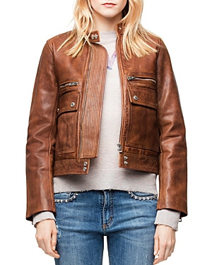 Zadig & Voltaire Love Leather Aviator Jacket | Bloomingdale's (US)