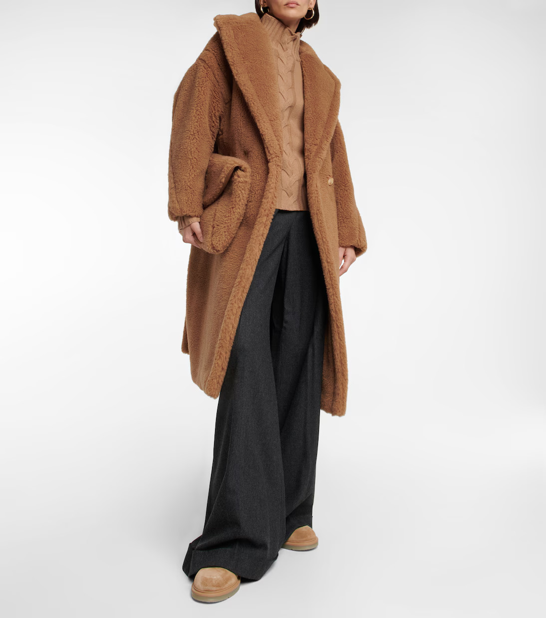 Teddy Bear camel hair and silk coat | Mytheresa (US/CA)