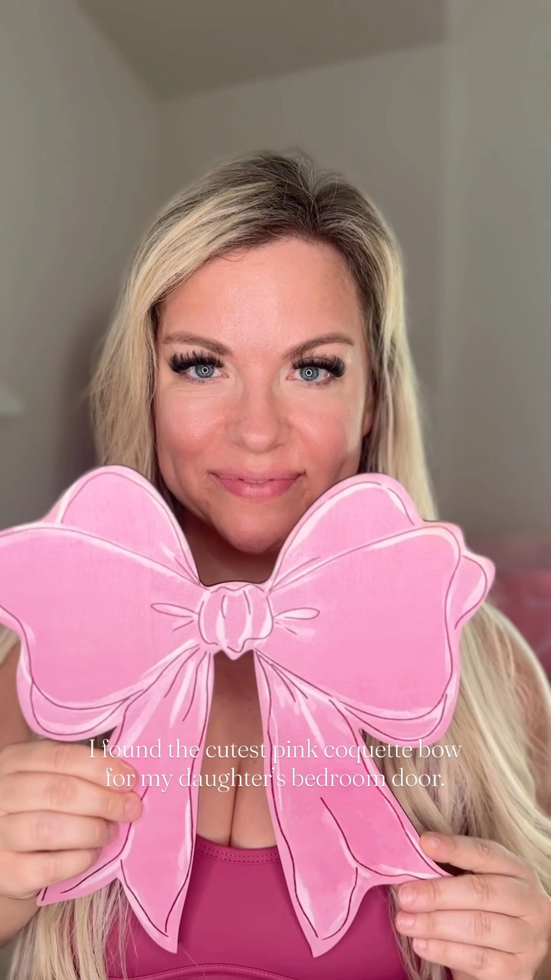 Sharing this 🎀pink coquette bow perfection to add some feminine joy to your day! I found this door sign recently and I couldn't hit "add to cart" fast enough, y'all. Under $15!! I will keep sharing all of my favorite finds for my daughter's room redo so follow along, friends! #loveshackfancy 

#LTKFamily #LTKHome #LTKKids