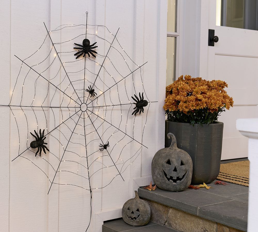 Lit Wire Spider Web | Pottery Barn (US)