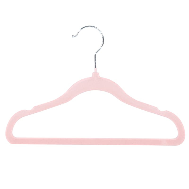 10-Pack Kids Flocked Hangers, Strawberry Cream | At Home
