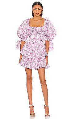 CAROLINE CONSTAS Finley Dress in Fuchsia Toile from Revolve.com | Revolve Clothing (Global)