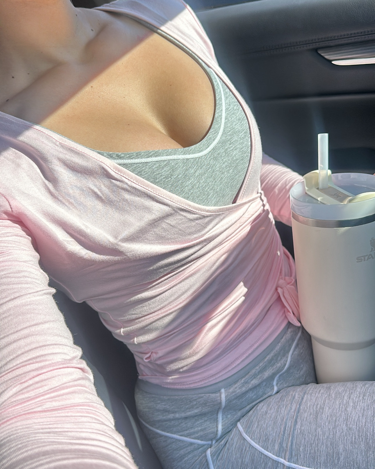 Pilates princess outfit of the day💖 
Alo set + Amazon wrap top 

#LTKActive #LTKFindsUnder50 #LTKStyleTip